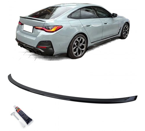 Bmw 4 Serijos G26 juodas blizgus bagažinės spoileris